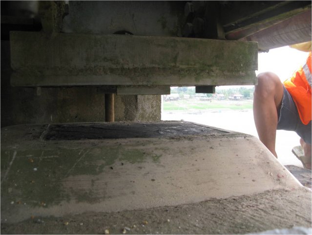 Bearing pad siap dipasang